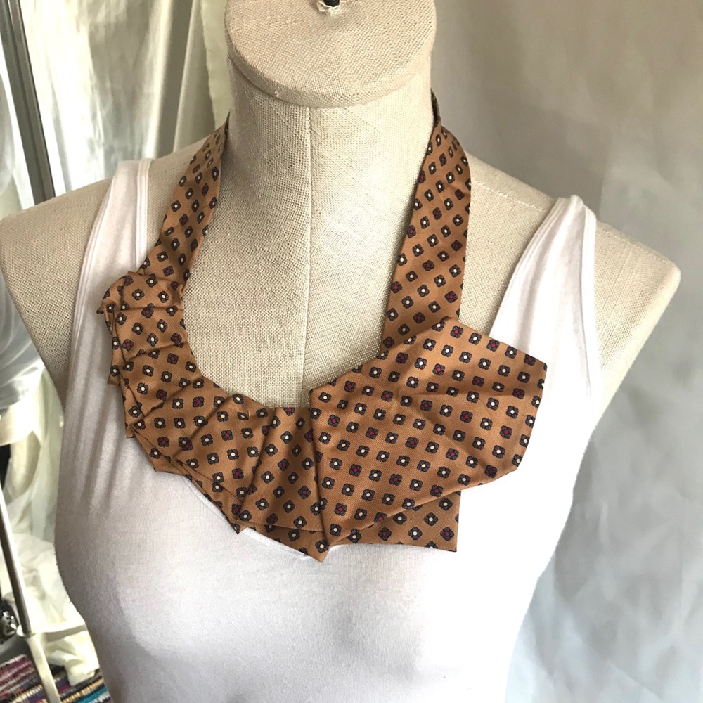 💝Handmade Silk Tie Folded Necklace